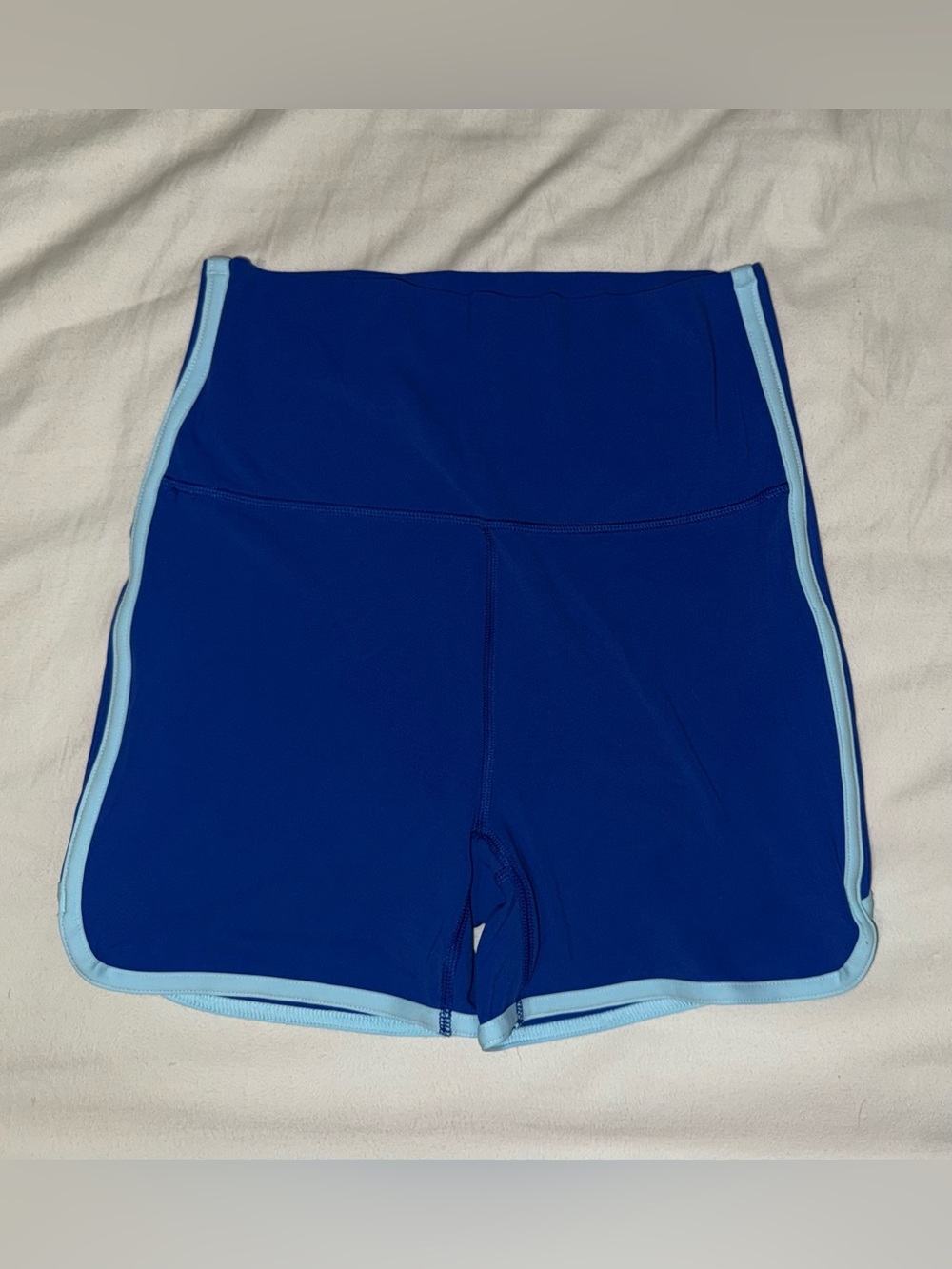 all in motion Royal Blue Bike Shorts with Light Blue Trim